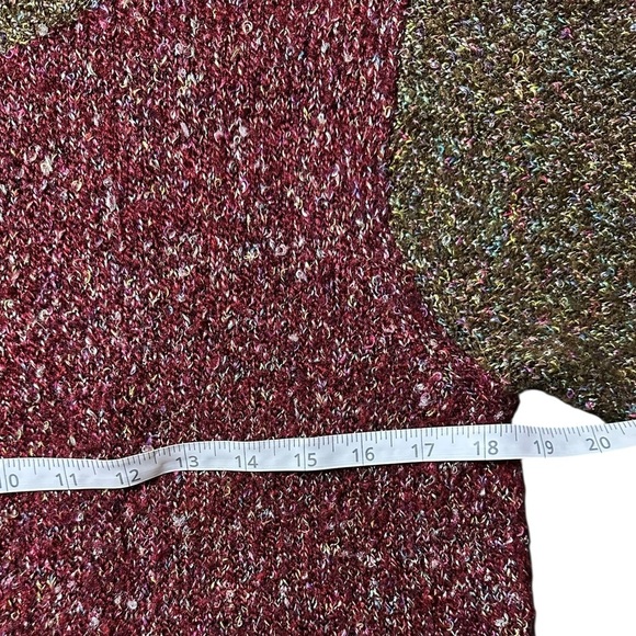 Celina Yang Designs Colorblock Metallic Knit Cardigan Sweater Women’s M - Picture 6 of 7